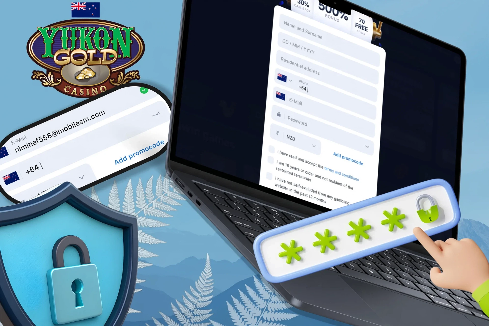 Instructions on how to create a strong and secure password to protect your account
